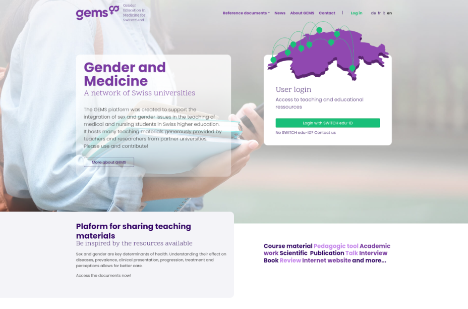 GEMS Platform - Homepage - Top