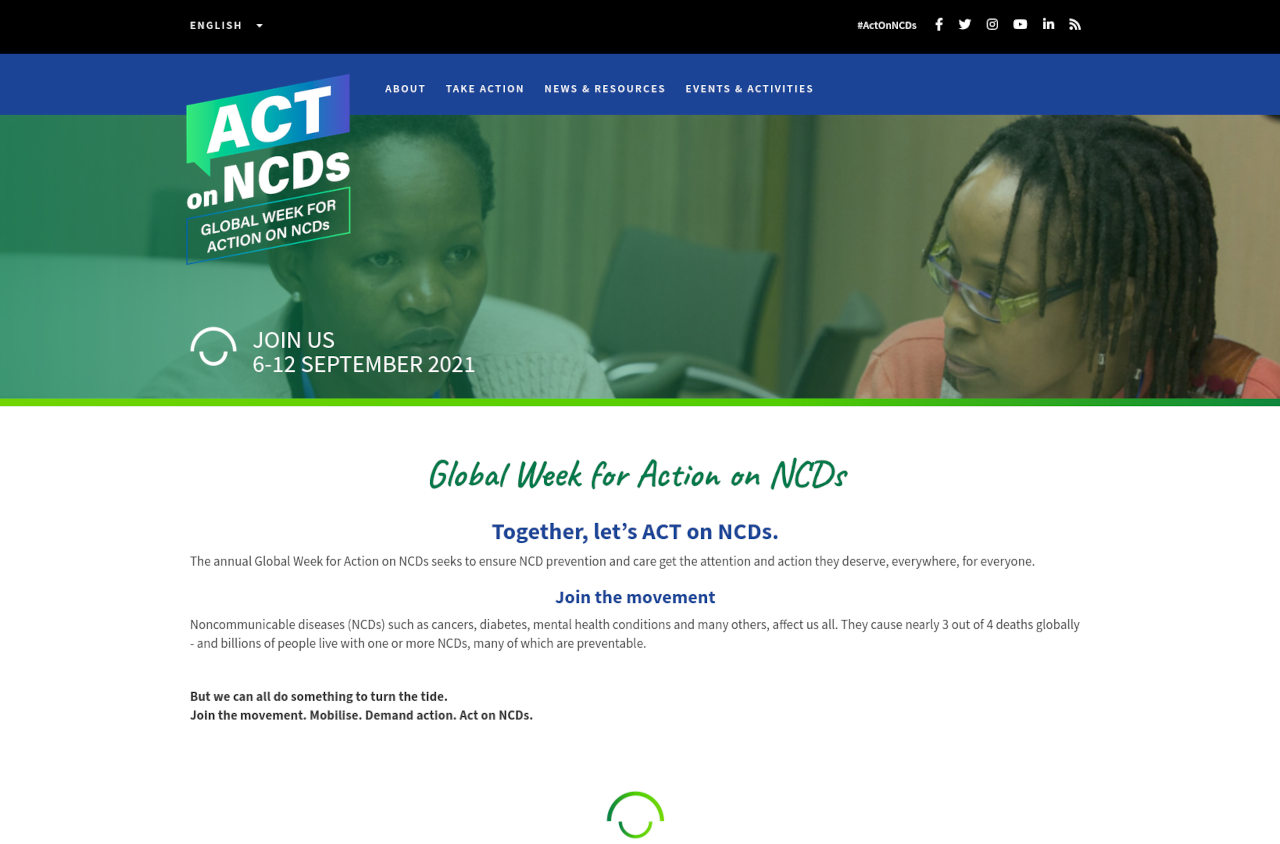 ActOnNCDs - Homepage
