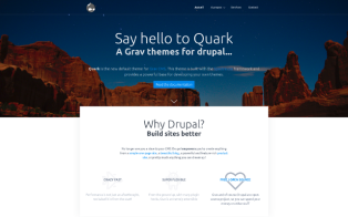 Page d'accueil Quark for Drupal Showcase Default